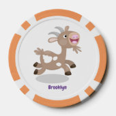 Lot De Jeton De Poker Caricature de chèvre billy joyeux (Verso)