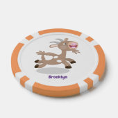 Lot De Jeton De Poker Caricature de chèvre billy joyeux (Simple)