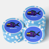 Lot De Jeton De Poker Caricature de poisson de Piranha (Empiler)