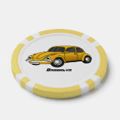 Lot De Jeton De Poker Caricature de voiture classique (Simple)