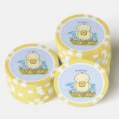 Lot De Jeton De Poker Caricature jaune mignon pour canard bébé (Empiler)