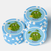 Lot De Jeton De Poker Caricature joli et souriant de pastèque (Empiler)