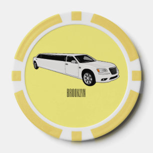 Lot De Jeton De Poker Caricature limousine