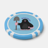 Lot De Jeton De Poker Caricature mole joyeux (Simple)