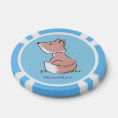 Lot De Jeton De Poker Caricature pour bébé renard (Simple)
