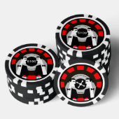 Lot De Jeton De Poker Casino Gambling Poker Roulette (Empiler)