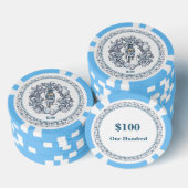 Lot De Jeton De Poker Casse-noisette blanche (Empiler)