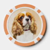 Lot De Jeton De Poker Cavalier King Charles Spaniel Peinture originale (Verso)