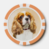 Lot De Jeton De Poker Cavalier King Charles Spaniel Peinture originale (Recto)
