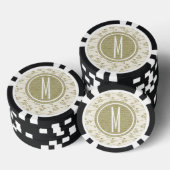 Lot De Jeton De Poker Cercle motif 1 Mono - 4 (Empiler)