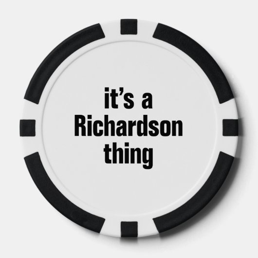 Lot De Jeton De Poker c'est un richardson (Recto)