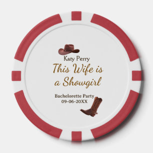 Lot De Jeton De Poker Cette épouse est une nom de fête de bachelorette s