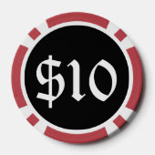 Lot De Jeton De Poker Chaos - Rouge (Verso)