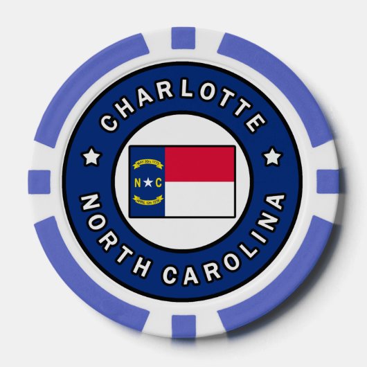 Lot De Jeton De Poker Charlotte Caroline du Nord (Recto)