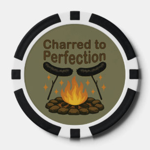 Lot De Jeton De Poker Charred to Perfection Funky Campfire Hot Dog