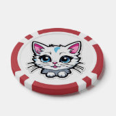 Lot De Jeton De Poker chat drôle (Simple)