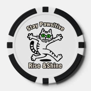 Lot De Jeton De Poker Chat Restez Positif