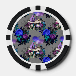 Lot De Jeton De Poker Chenille Fumant des Fleurs d'Alice au Pays des Mer