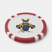 Lot De Jeton De Poker Chien Bodybuilder (Simple)