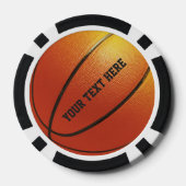 Lot De Jeton De Poker Chiffres de poker de basket-ball sur mesure (Verso)