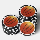 Lot De Jeton De Poker Chiffres de poker de basket-ball sur mesure (Empiler)
