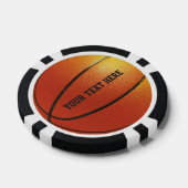 Lot De Jeton De Poker Chiffres de poker de basket-ball sur mesure (Simple)