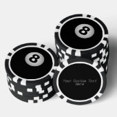 Lot De Jeton De Poker Chiffres de poker personnalisés 8-BALL Billiards (Empiler)