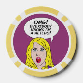 Lot De Jeton De Poker Chiffres de poker RETRO COMICS (Verso)