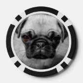 Lot De Jeton De Poker Chiot de carlin (Verso)