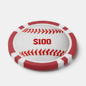 Lot De Jeton De Poker Chip de baseball Poker (Simple)