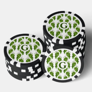 Lot De Jeton De Poker Chip de poker aux raisins verts