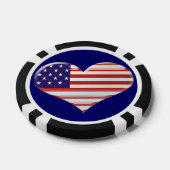 Lot De Jeton De Poker Chip de Poker Coeur États-Unis (Simple)