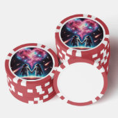 Lot De Jeton De Poker Chip de poker d'amour astronaute (Empiler)