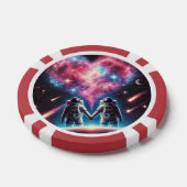 Lot De Jeton De Poker Chip de poker d'amour astronaute (Simple)