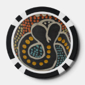Lot De Jeton De Poker Chip de poker de serpent tacheté (Verso)