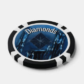 Lot De Jeton De Poker Chip de poker Diamant Bleu (Simple)