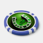 Lot De Jeton De Poker Chip de poker en fer à cheval shamrock (Simple)