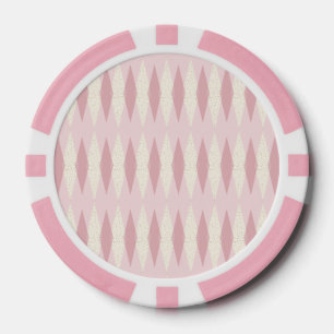 Lot De Jeton De Poker Chip de poker Jacquard rose moderne du milieu du s