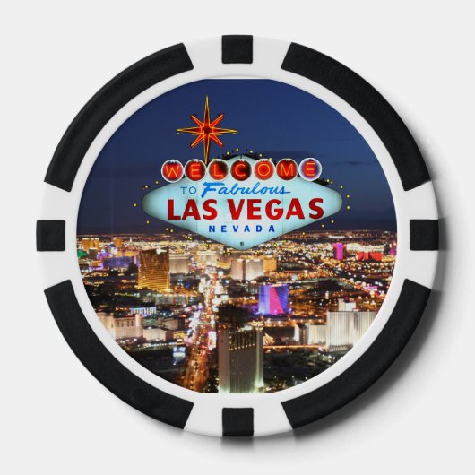 Lot De Jeton De Poker Chip de poker Las Vegas (Recto)