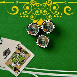Lot De Jeton De Poker Chip de poker Lion de grippe de sagesse