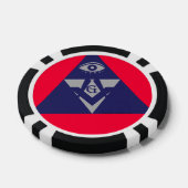 Lot De Jeton De Poker Chip de Poker Masonic (Simple)