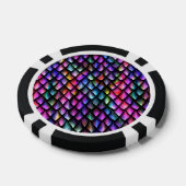 Lot De Jeton De Poker Chip de poker Rainbow Dragon Scales (Simple)