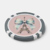 Lot De Jeton De Poker Chip de poker Tour Eiffel et Bow (Simple)