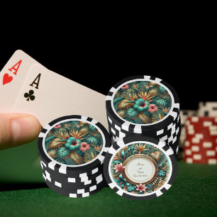 Lot De Jeton De Poker Chip de poker Tropical Elegance