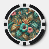 Lot De Jeton De Poker Chip de poker Tropical Elegance (Recto)