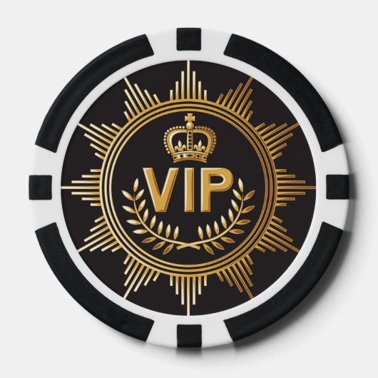 Lot De Jeton De Poker Chip de poker VIP (Recto)