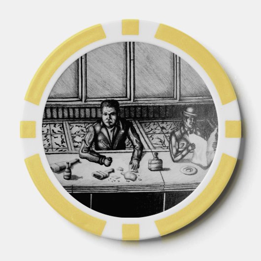 Lot De Jeton De Poker Chip de scène de barre (Recto)