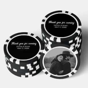 Lot De Jeton De Poker Chip Mariage personnalisé Favoriser Merci