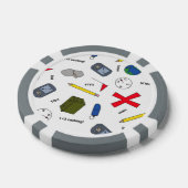 Lot De Jeton De Poker Chips de mise en cache (Simple)