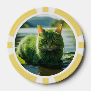Lot De Jeton De Poker Chips de poche Lucky pour Amoureux de les chats
